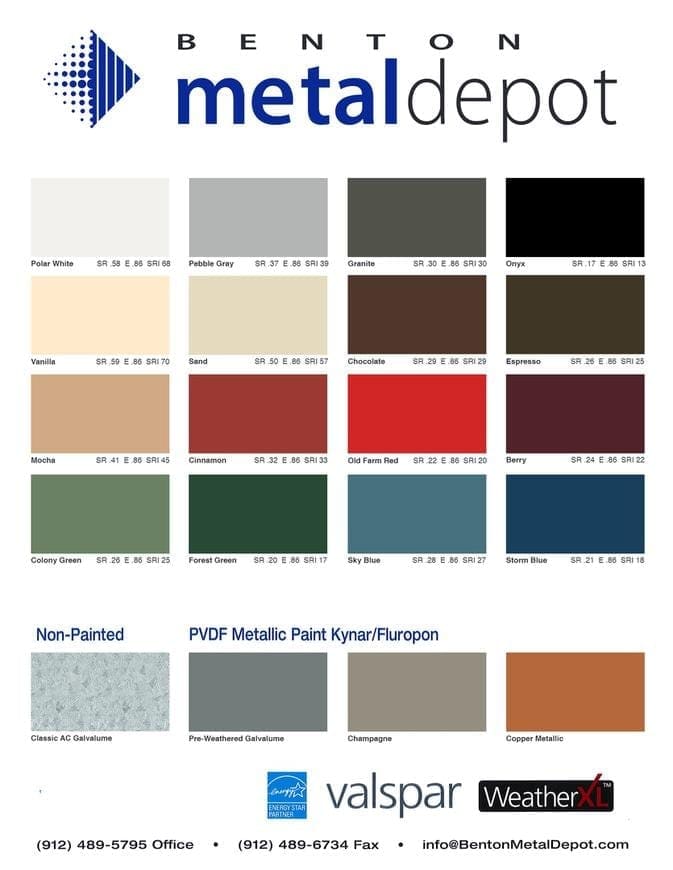 Weather XL Color Chart
