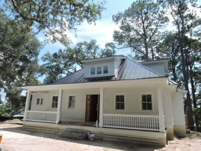 Snaplock onyx metal roof with a shed dormer